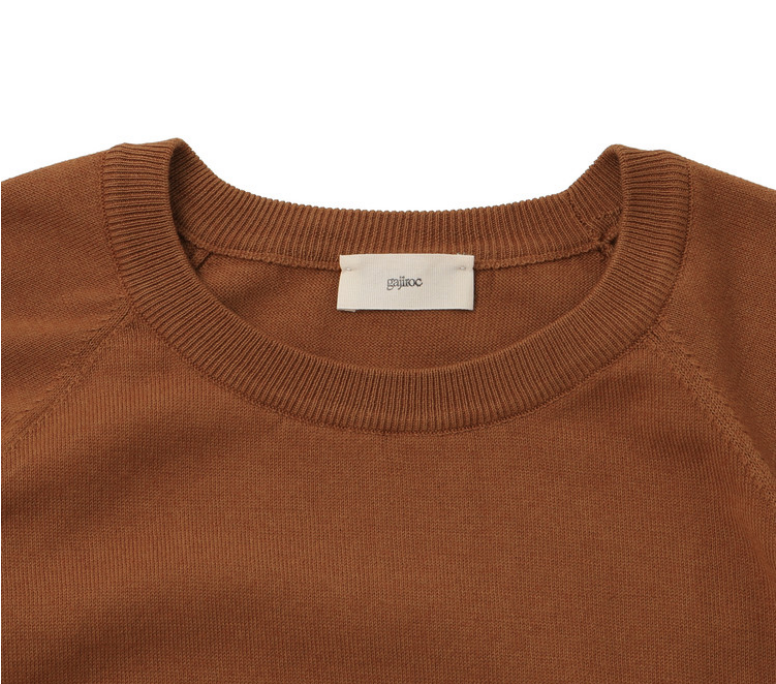 Russet Brown Cut-Off Sweater