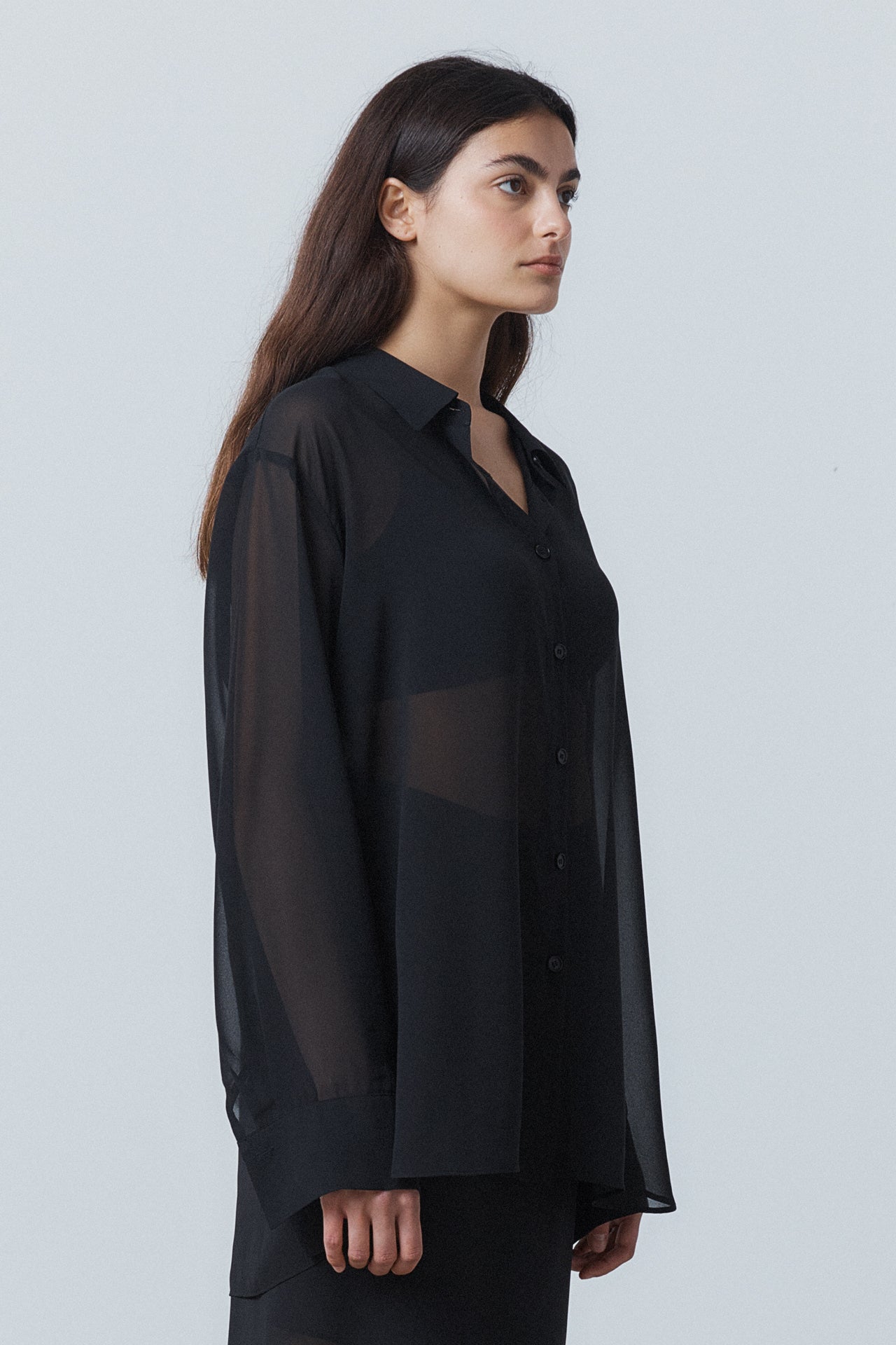 Flimsy Sheer Shirt Black