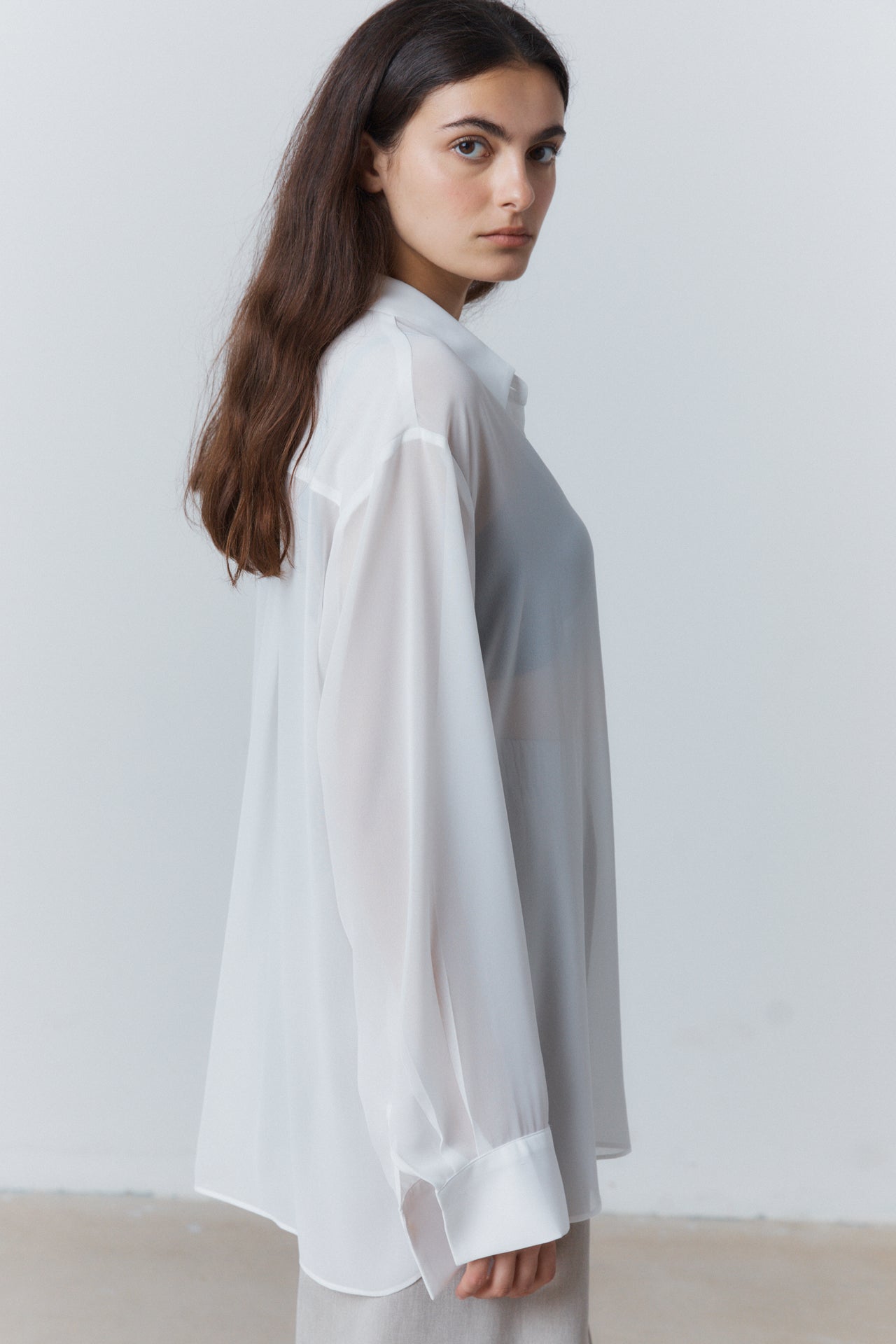 Flimsy Sheer Shirt White