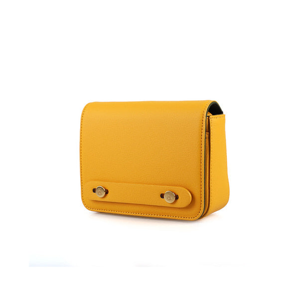 Cactus Leather Micro Belt Bag, Yellow