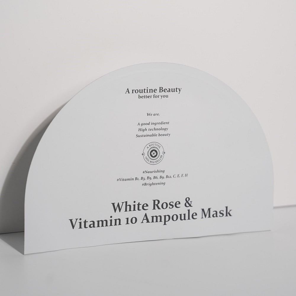 White Rose & Vitamin 10 Ampoule Mask x 3