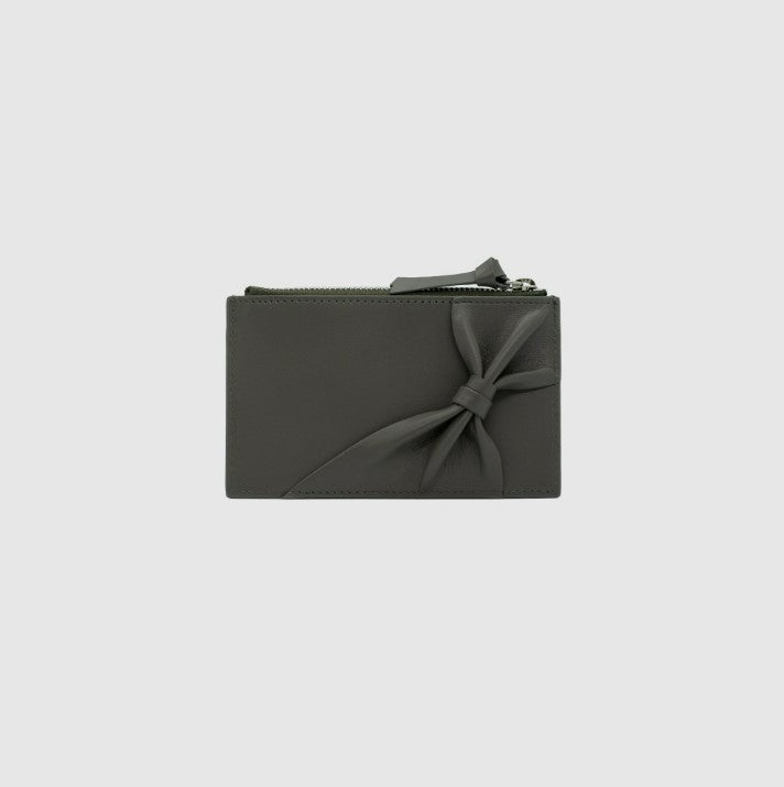 BOW CARDWALLET _ MID GRAY