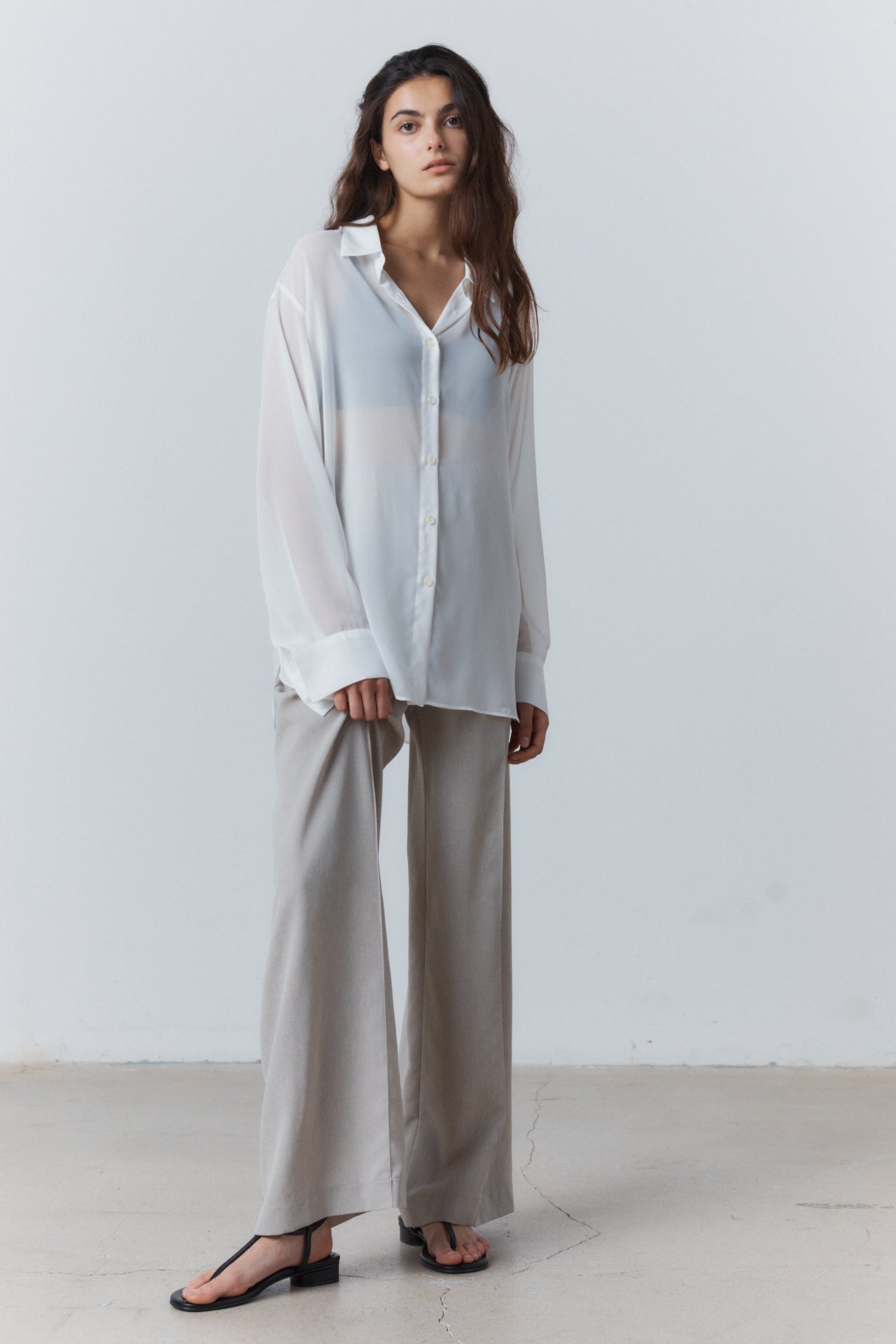 Flimsy Sheer Shirt White