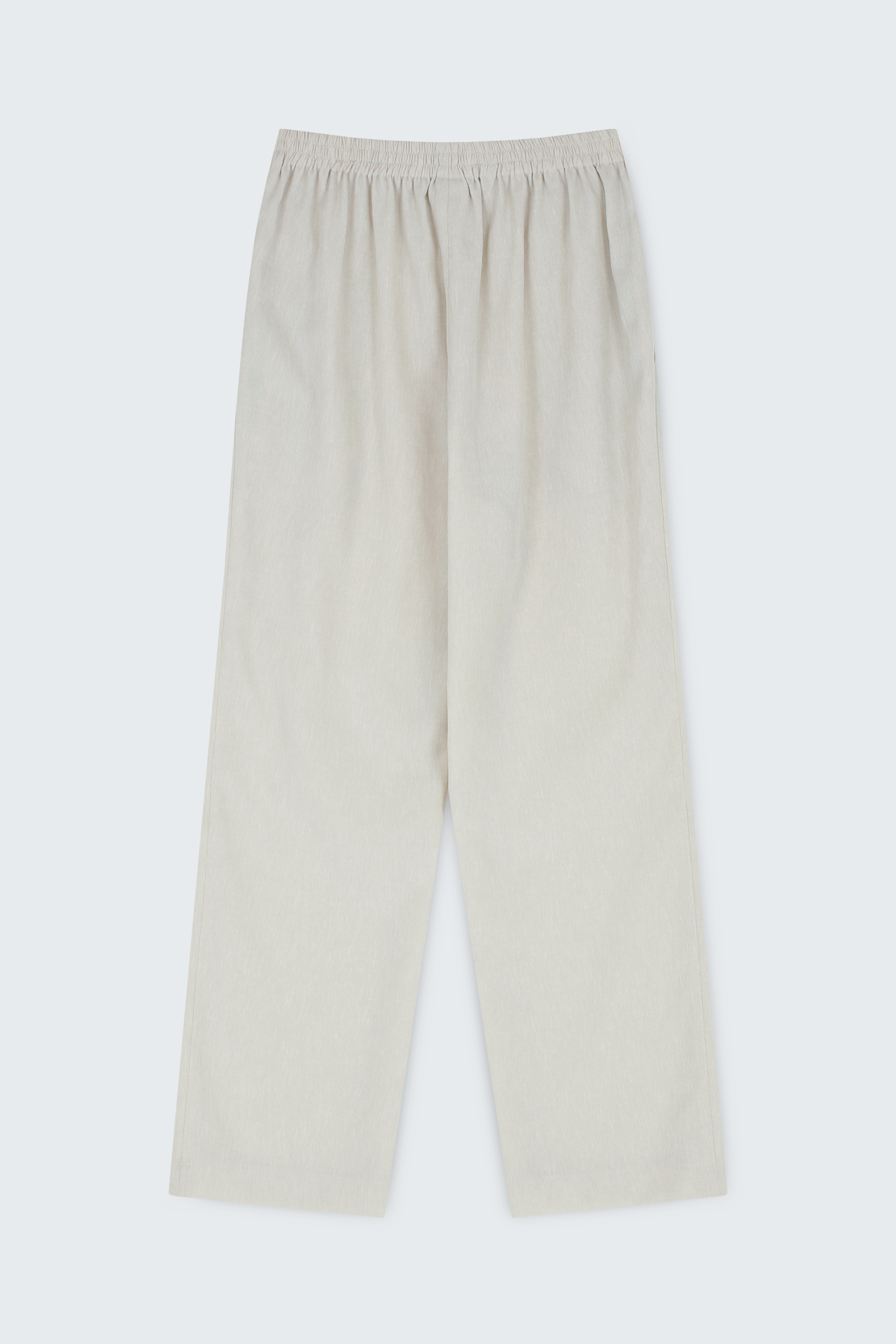 Light Twill Ankle Length Trousers Beige