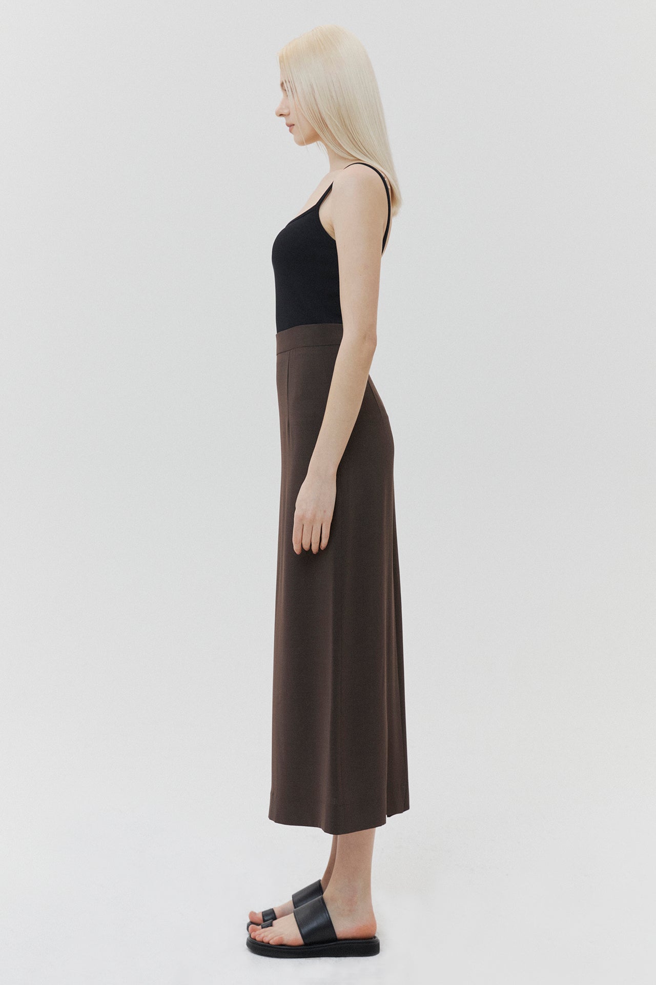 Signature Maxi Skirt Brown