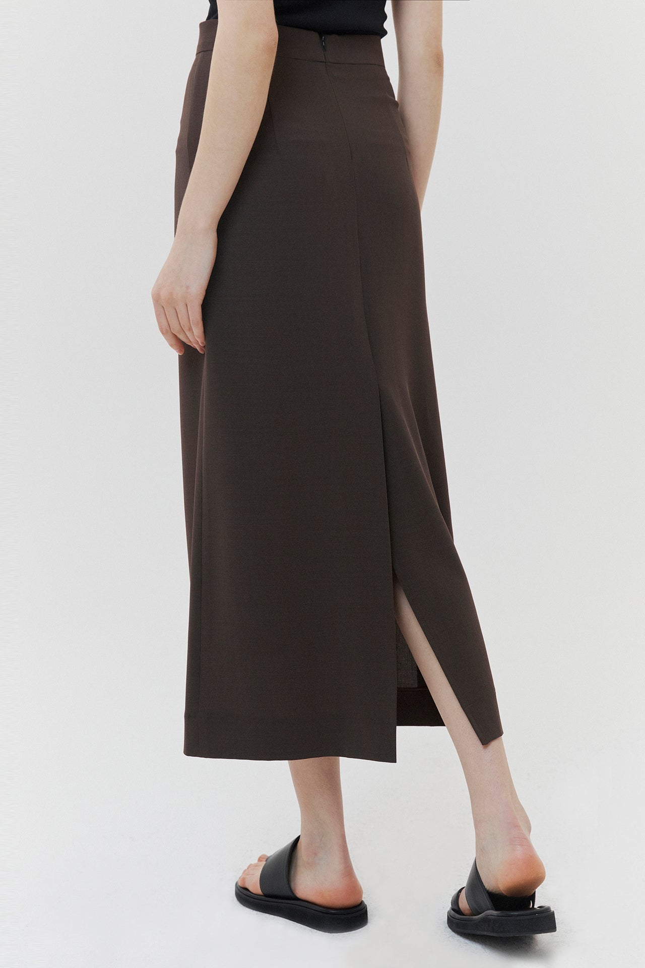 Signature Maxi Skirt Brown