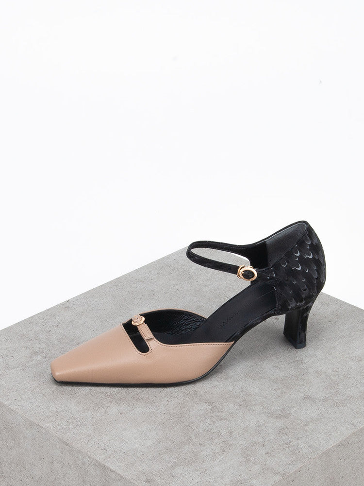 PAVO ANKLE STRAP PUMPS 20F01 BE