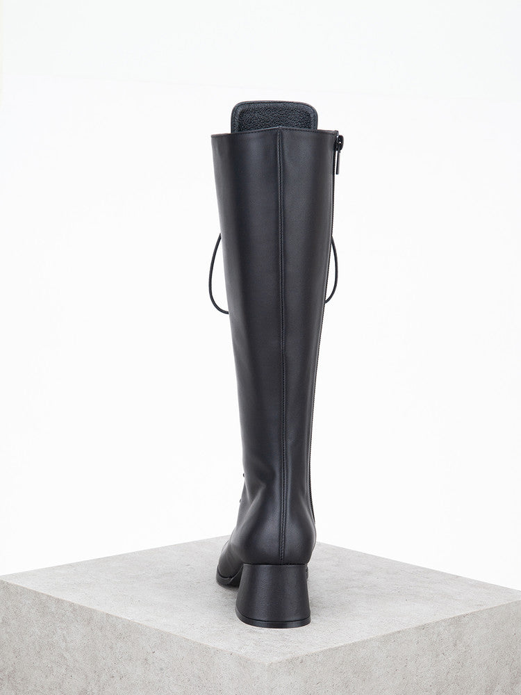 AMICARE LACE-UP LONG BOOTS 20F14 BK