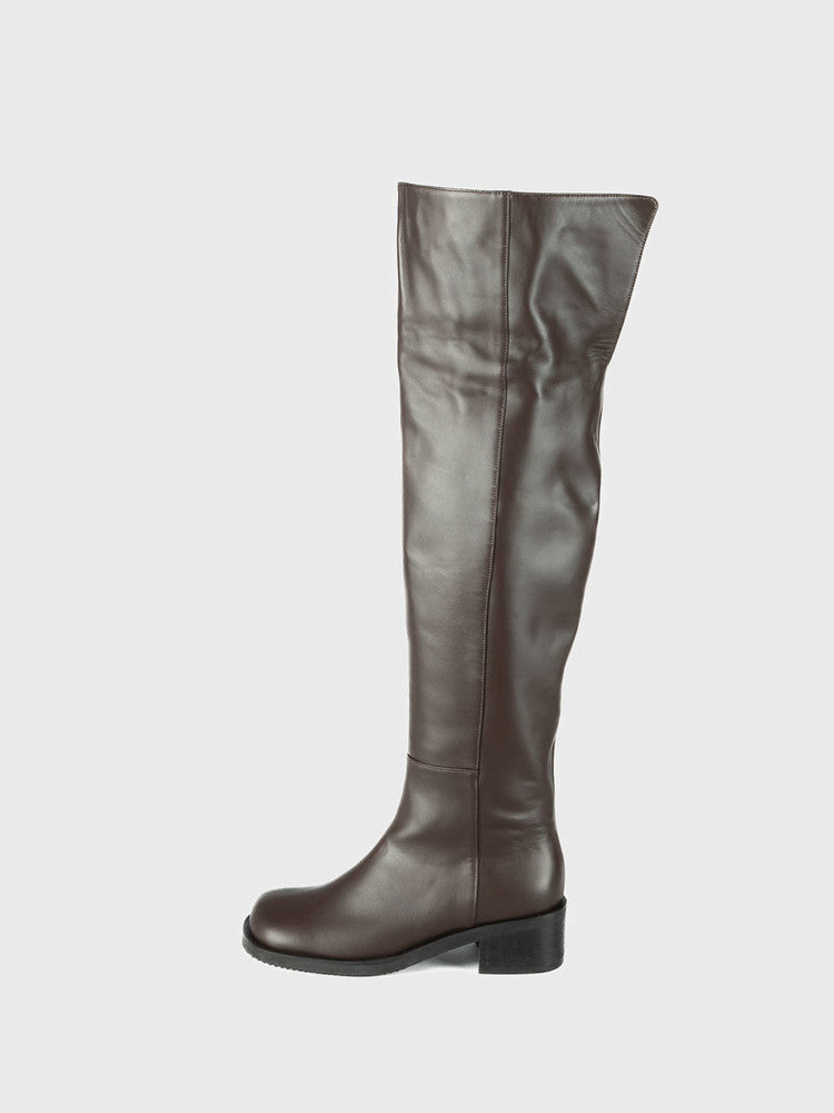 RE FEI KNEE-HIGH BOOTS 23F53 BR