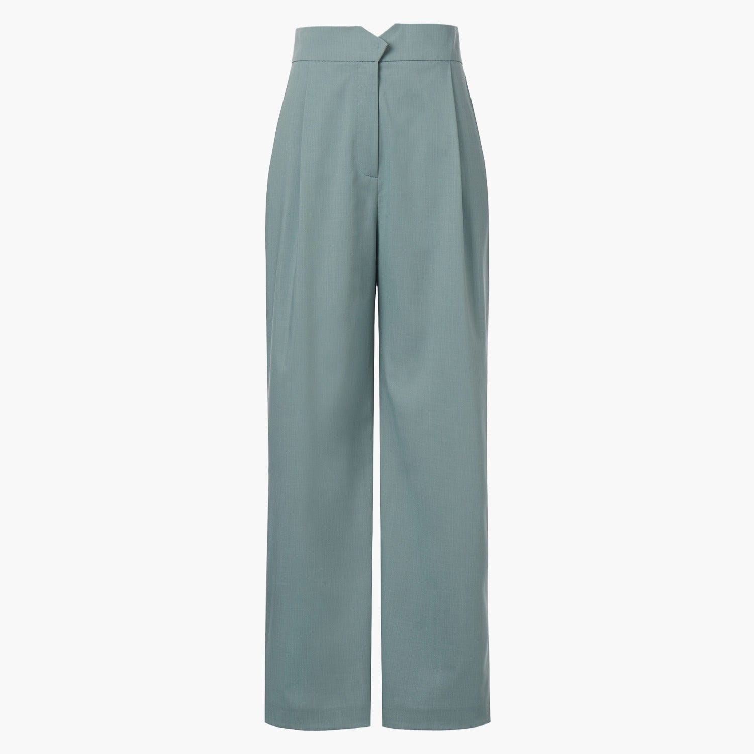 HIGH-RISE BELT DETAIL TROUSERS - LINGER GALLERY