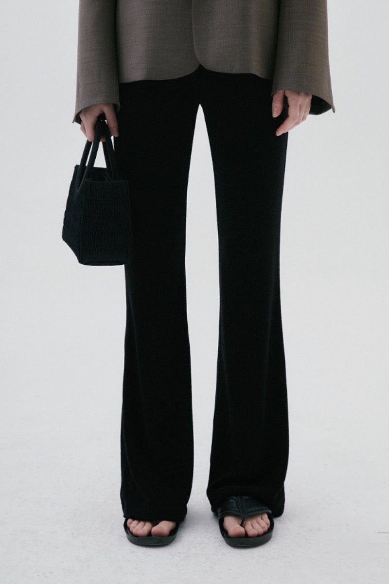 31 soft touch terry trousers (black) - LINGER GALLERY