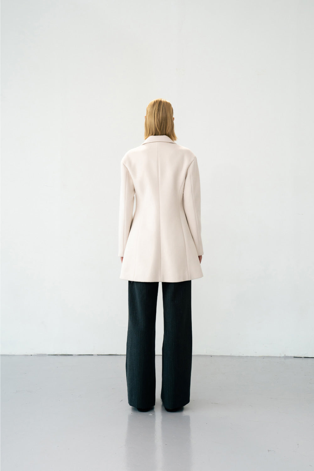 Yuna A-Line Wool Coat - LINGER GALLERY