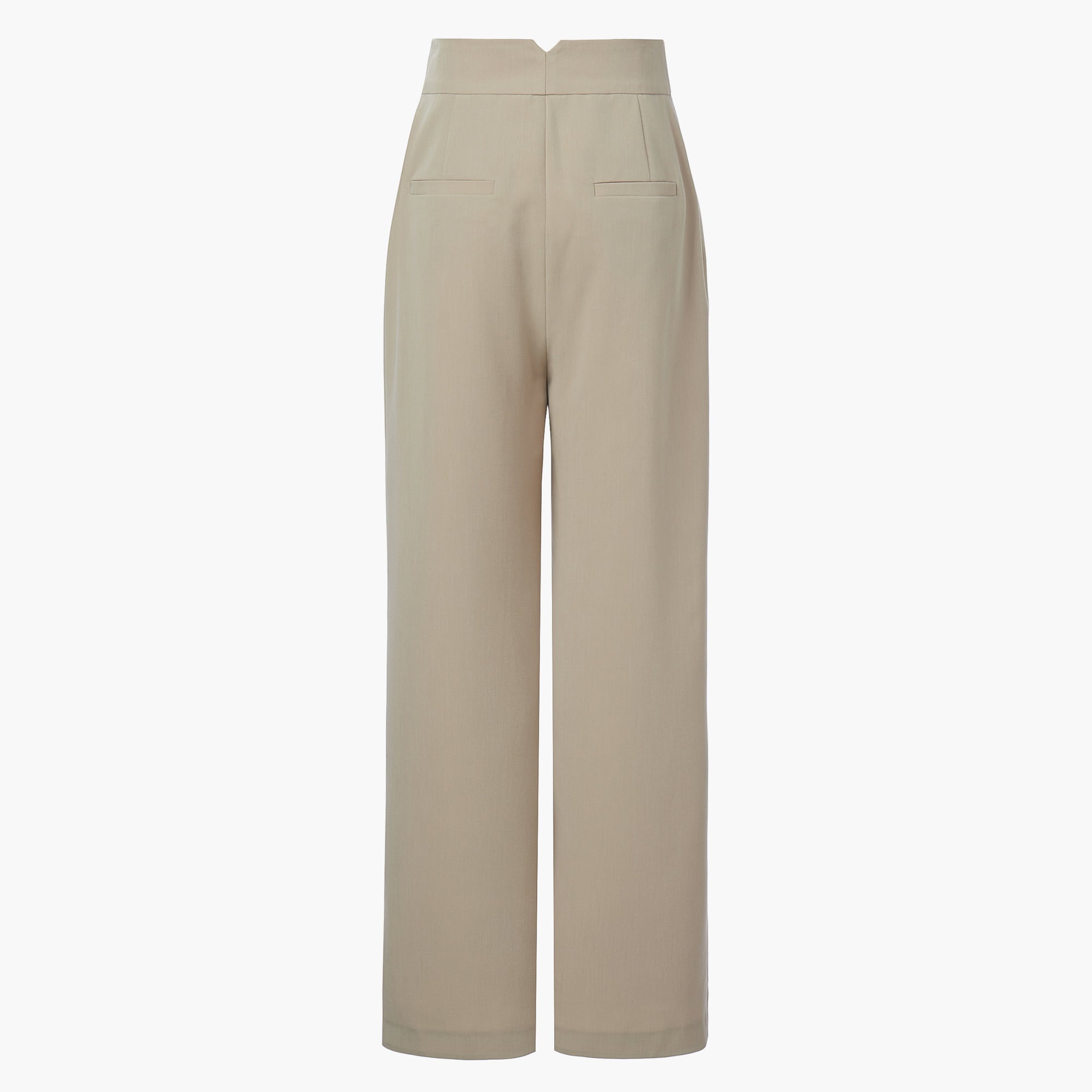 HIGH-RISE BELT DETAIL TROUSERS - LINGER GALLERY
