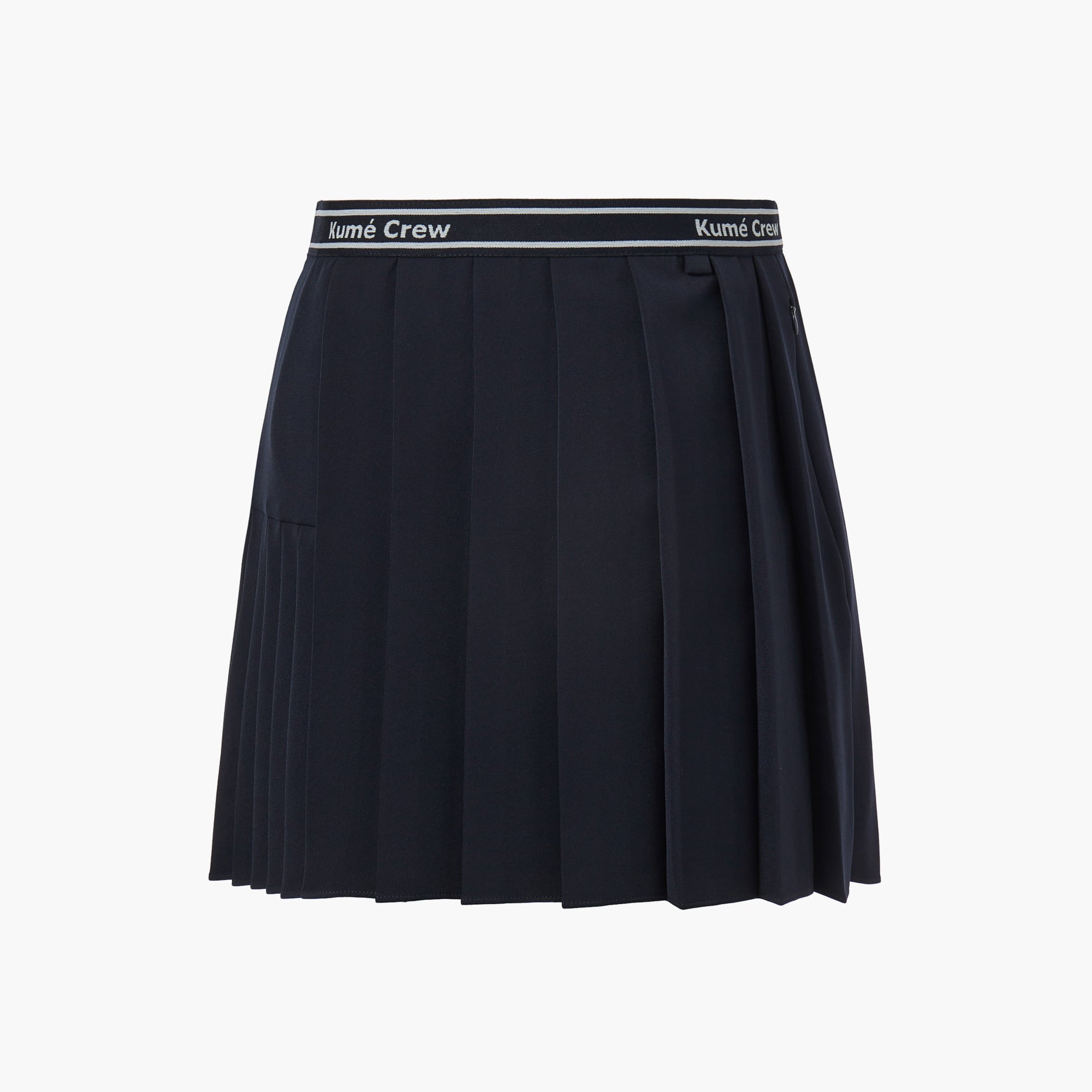 LOGO PLEATED SKIRT WITH ELASTIC BAND - LINGER GALLERY