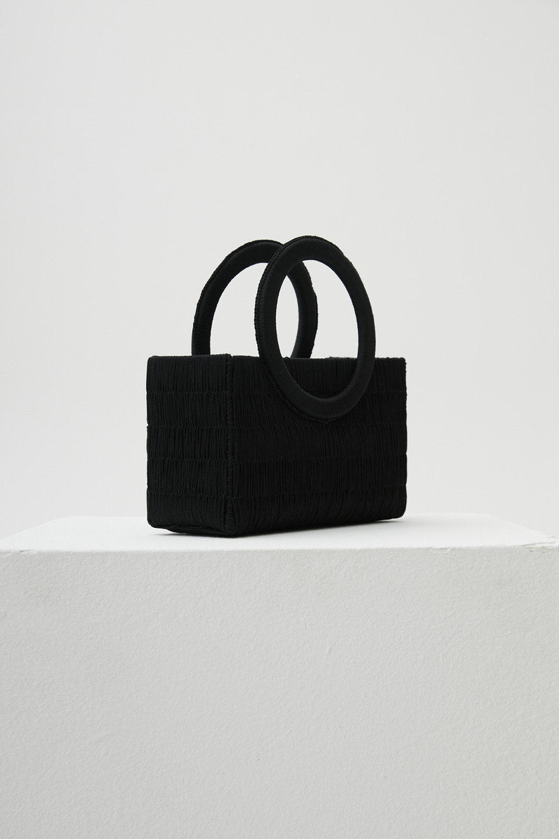 31 round handle bag (Thick Matt black) - LINGER GALLERY