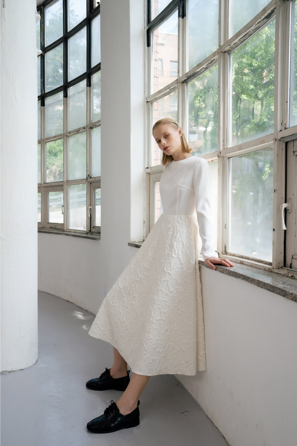 Kate Jacquard A-Line Dress - LINGER GALLERY