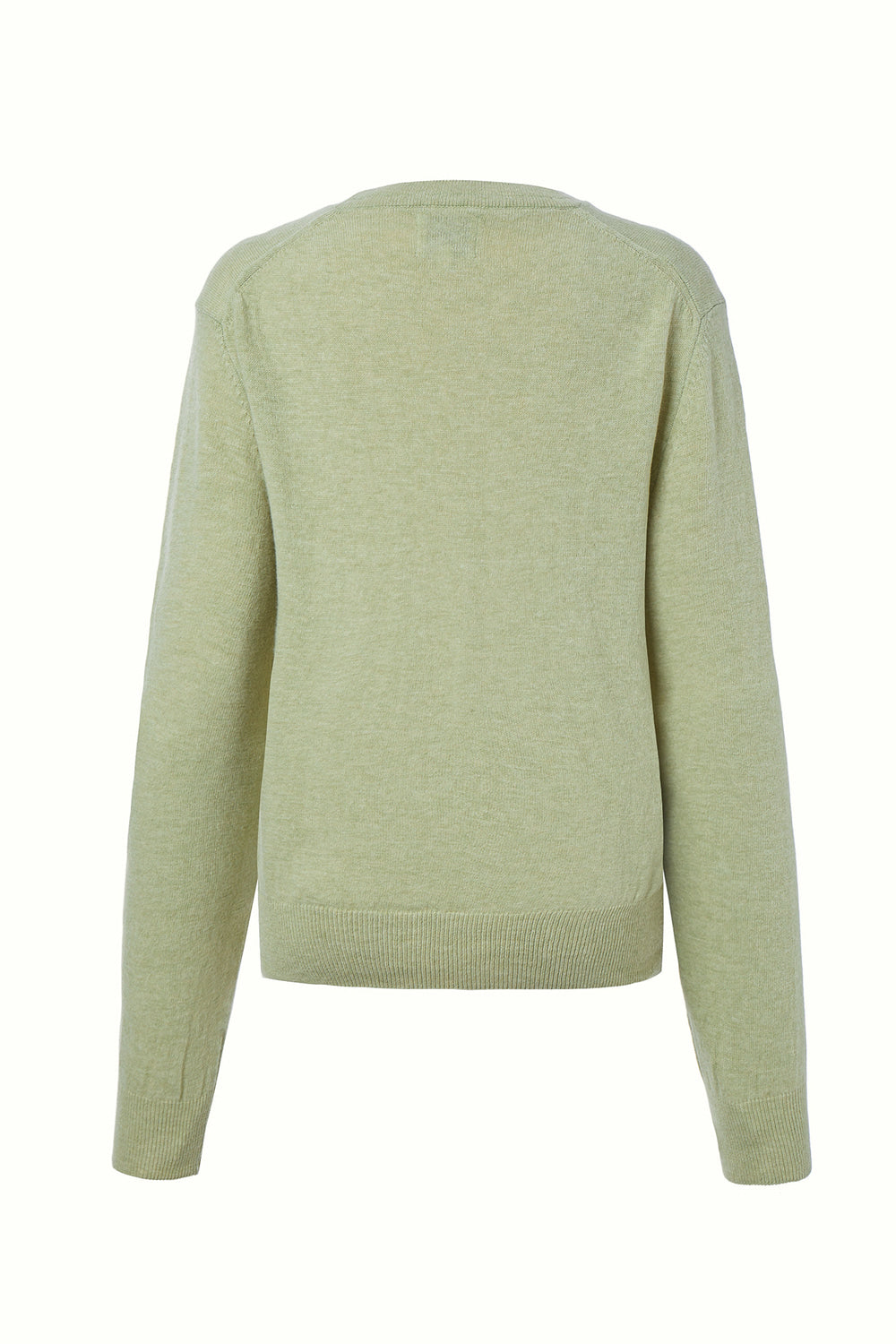 CASHMERE BLEND LOGO SWEATER, LIME