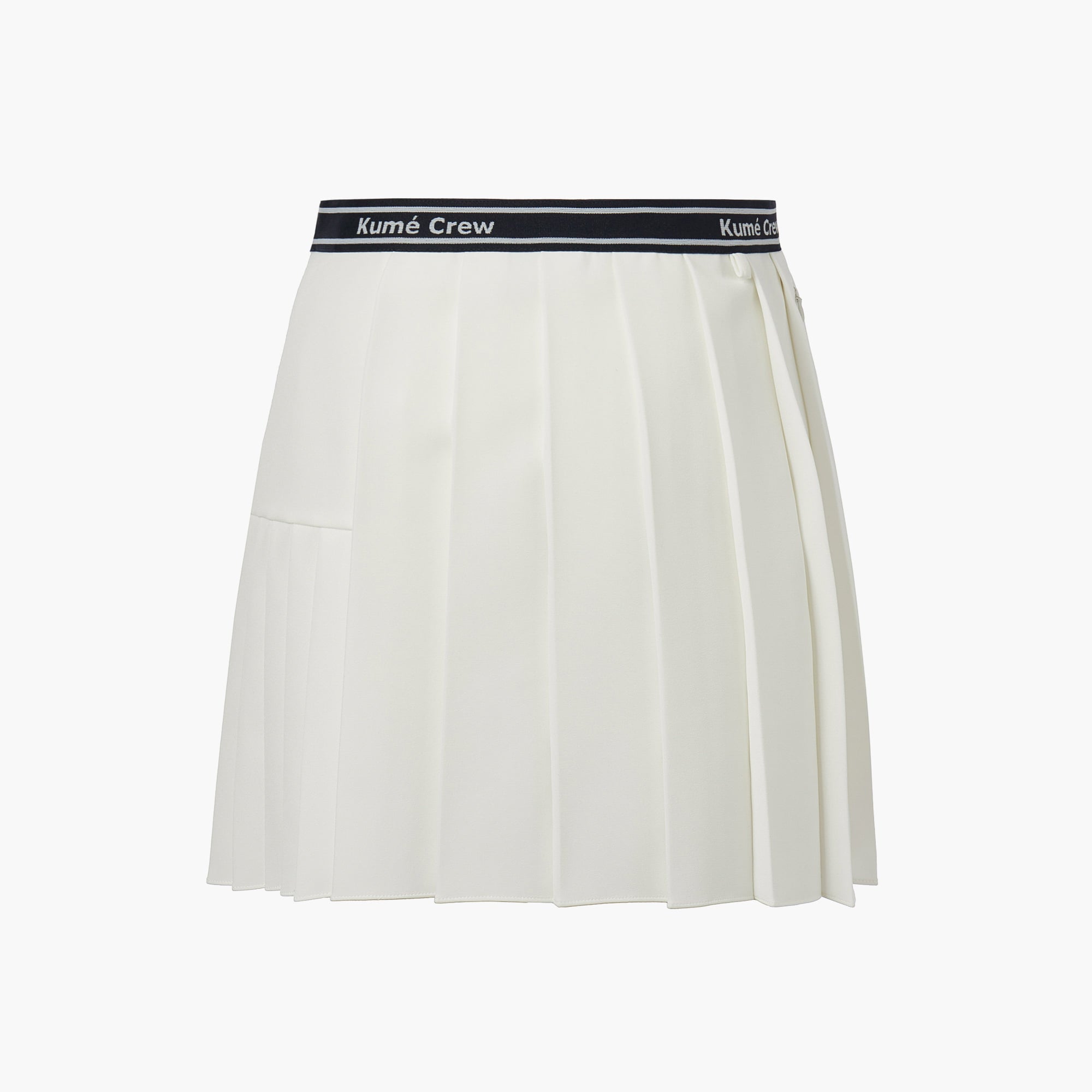 LOGO PLEATED SKIRT WITH ELASTIC BAND - LINGER GALLERY