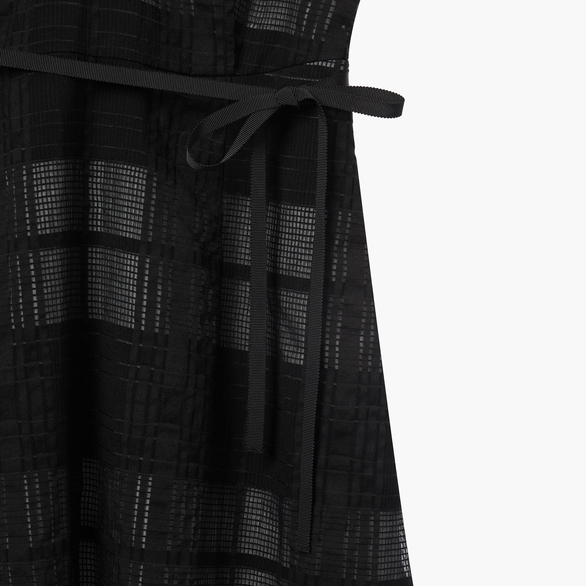 CHECKERED LACE SLEEVELESS DRESS - LINGER GALLERY