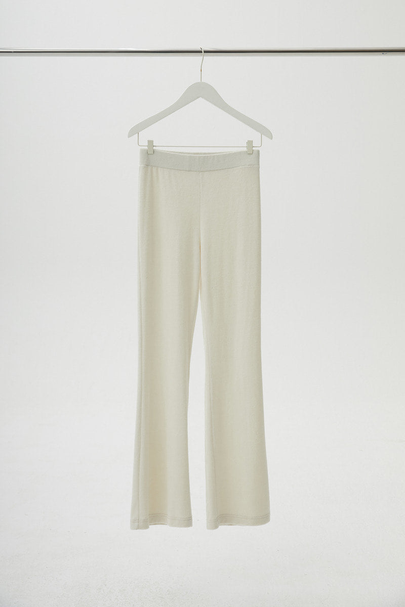 31 soft touch terry trousers (cream) - LINGER GALLERY