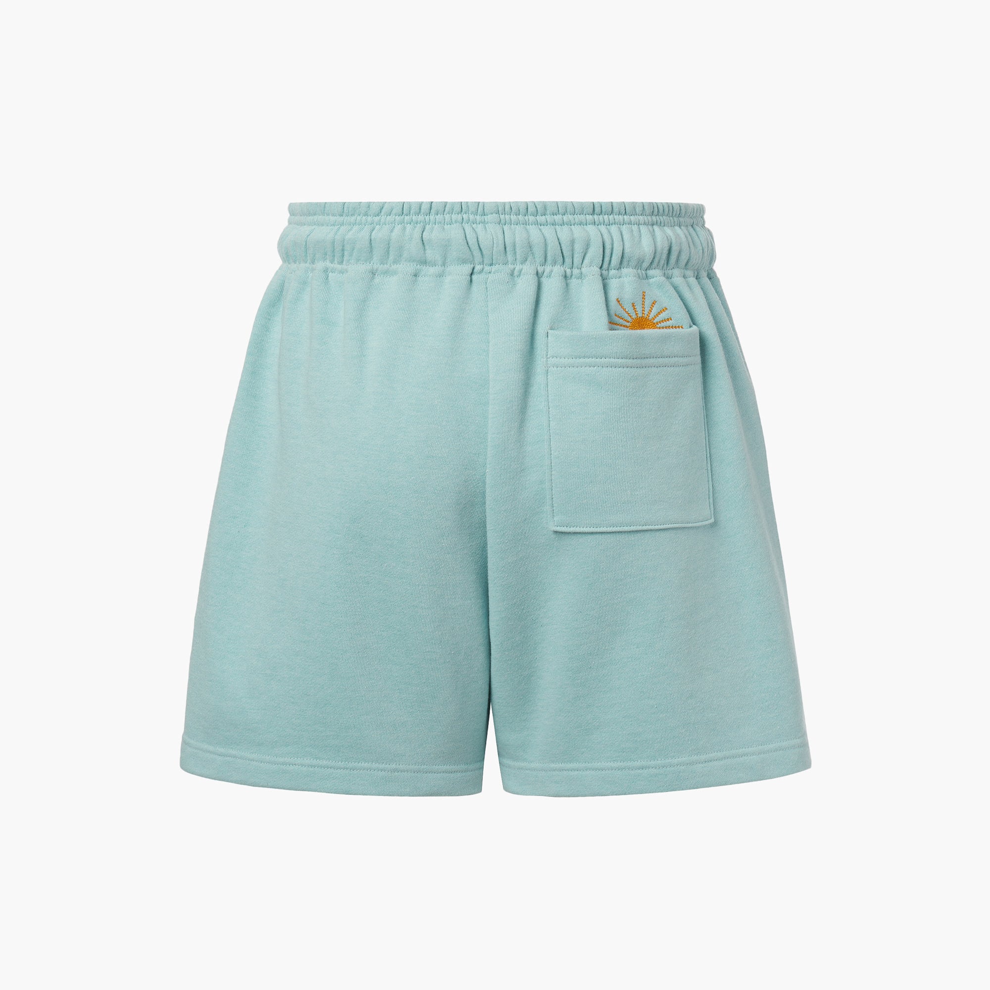 SUN EMBROIDERED SWEATSHORTS - LINGER GALLERY