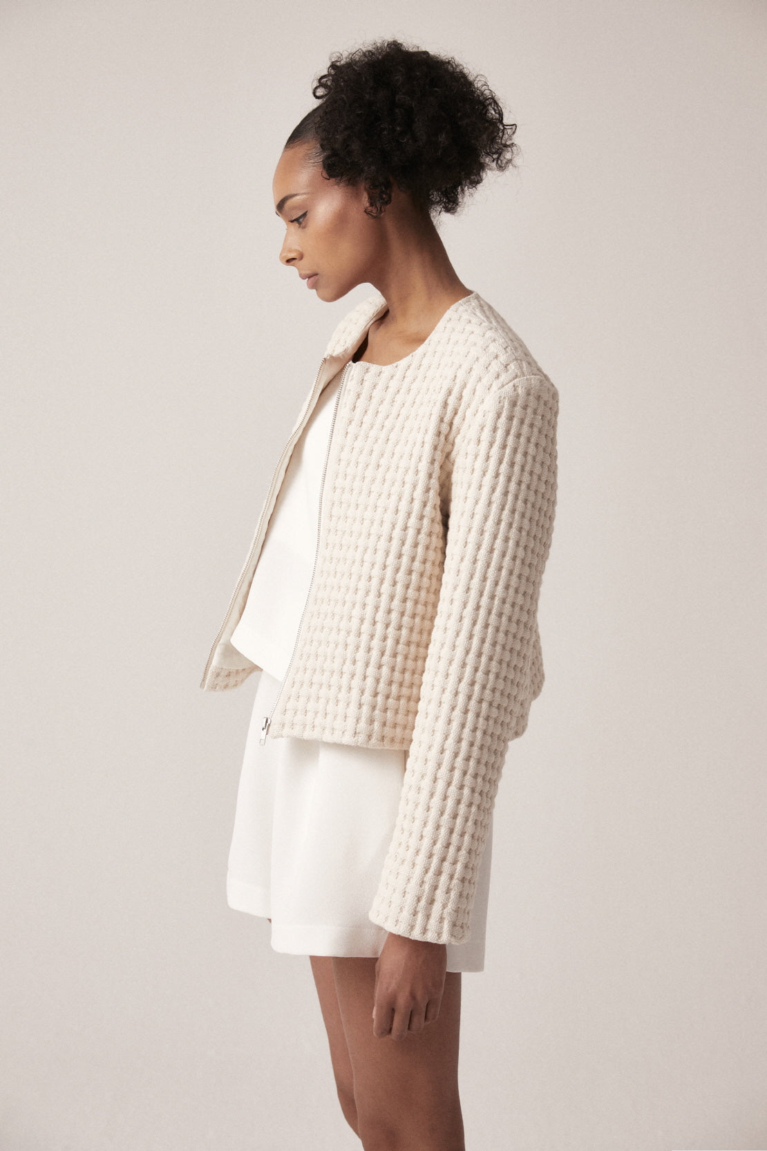 31 cotton knit jacket - LINGER GALLERY