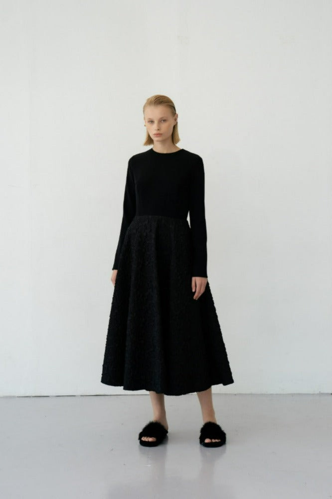 Kate Jacquard A-Line Dress - LINGER GALLERY