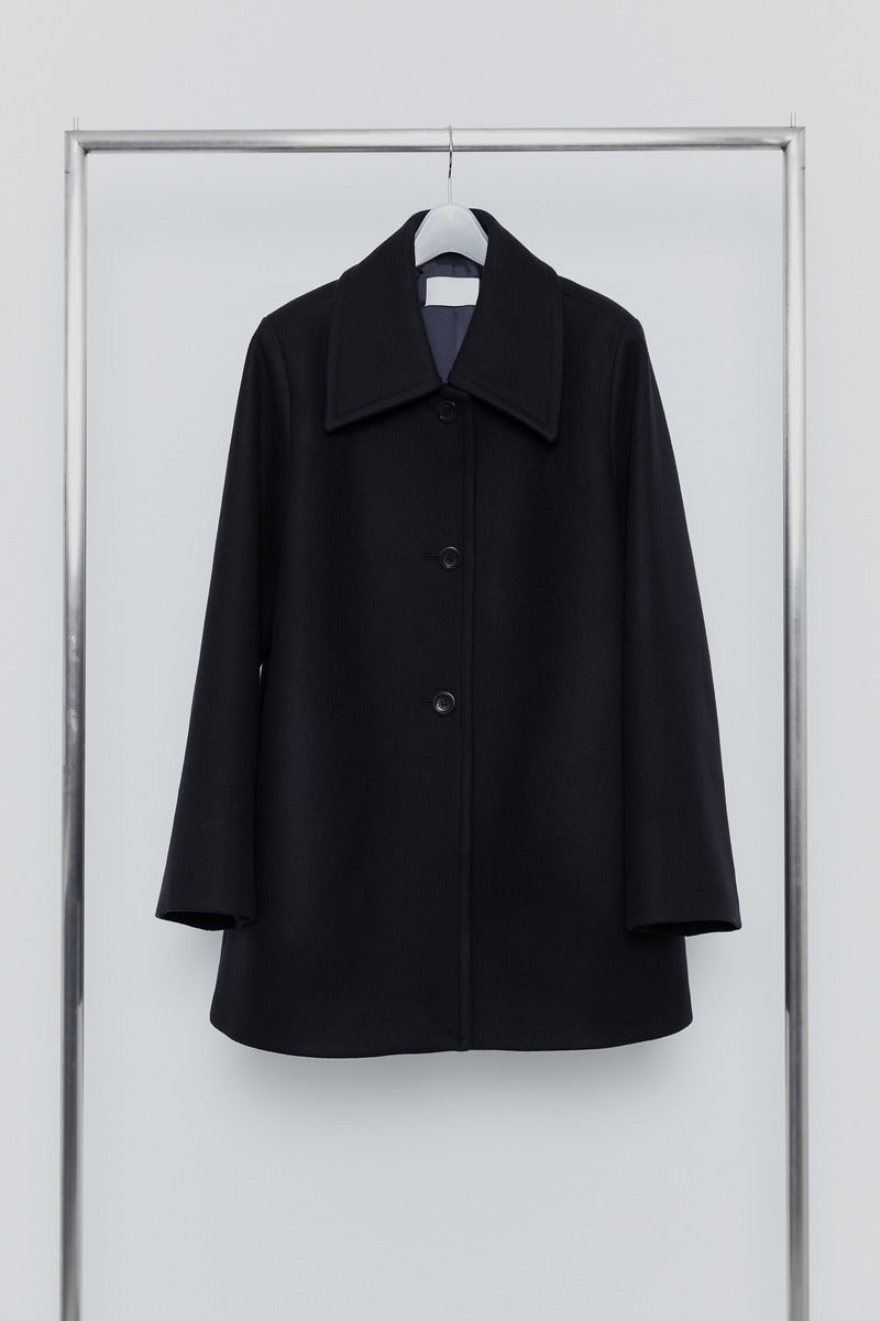 31 classic big collar half coat - LINGER GALLERY