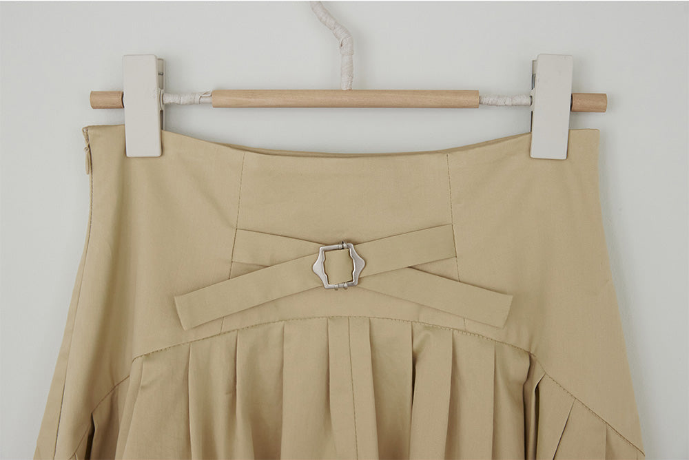 KAIKI Cotton Spandex Flare Skirt