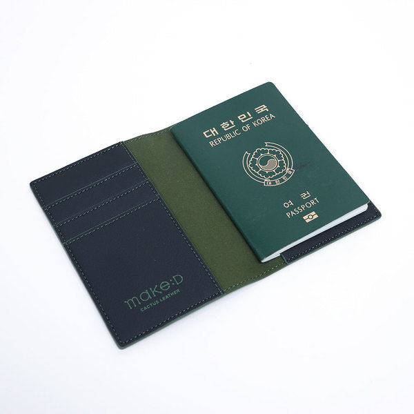 Cactus Leather Passport Holder