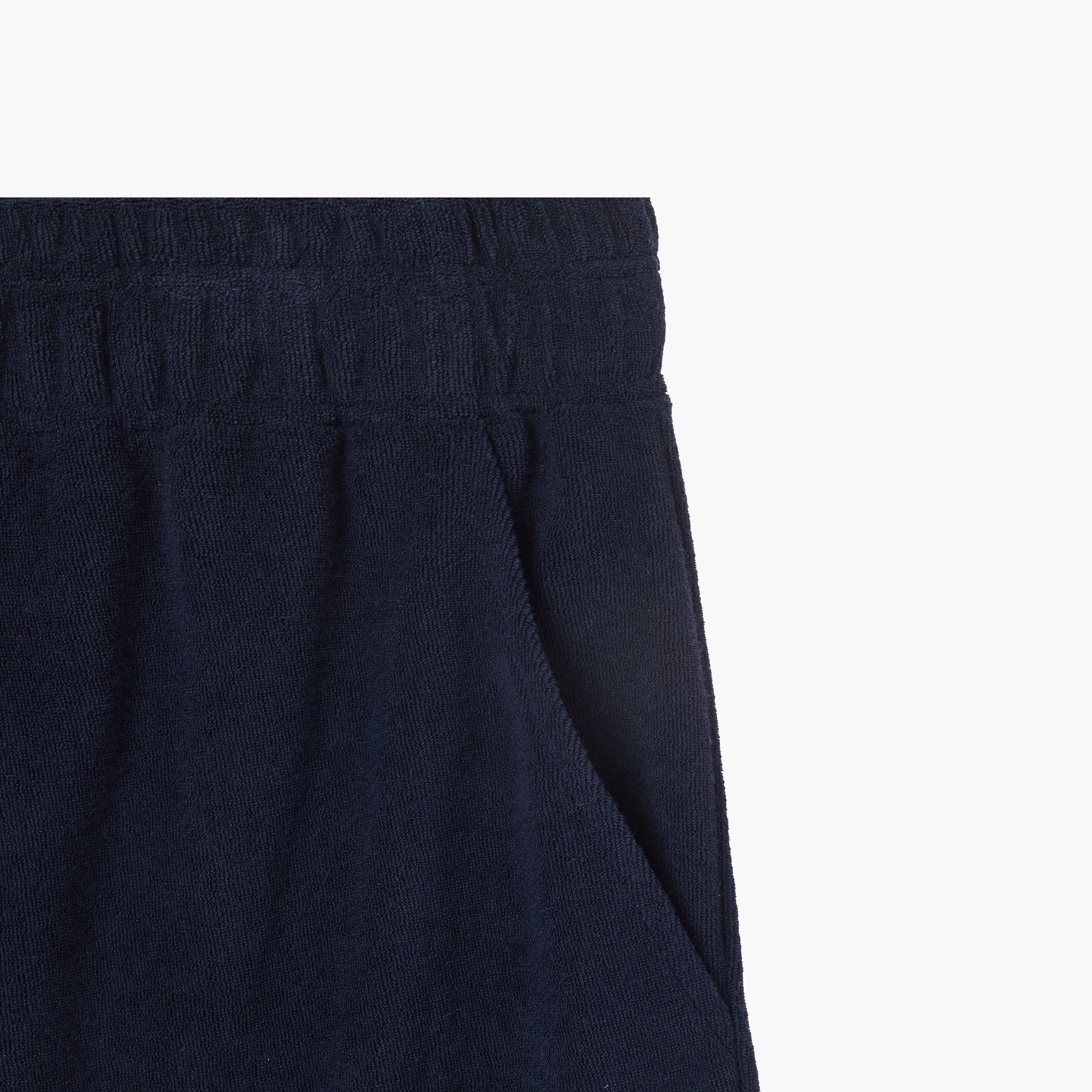 (MEN) PERFECT PLAYER EMBROIDERED TERRY SHORTS, NAVY