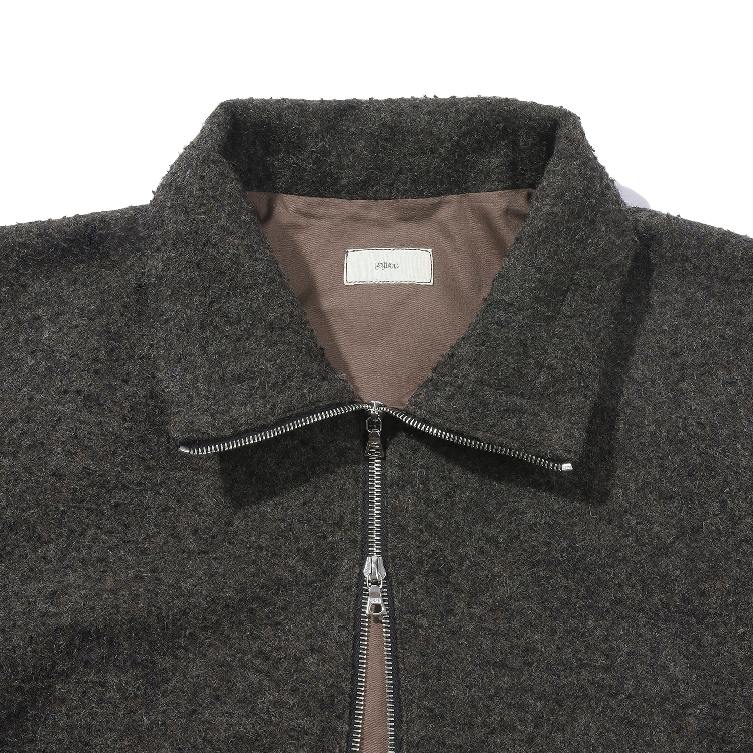 Dark Brown Casentino Wool Fleece