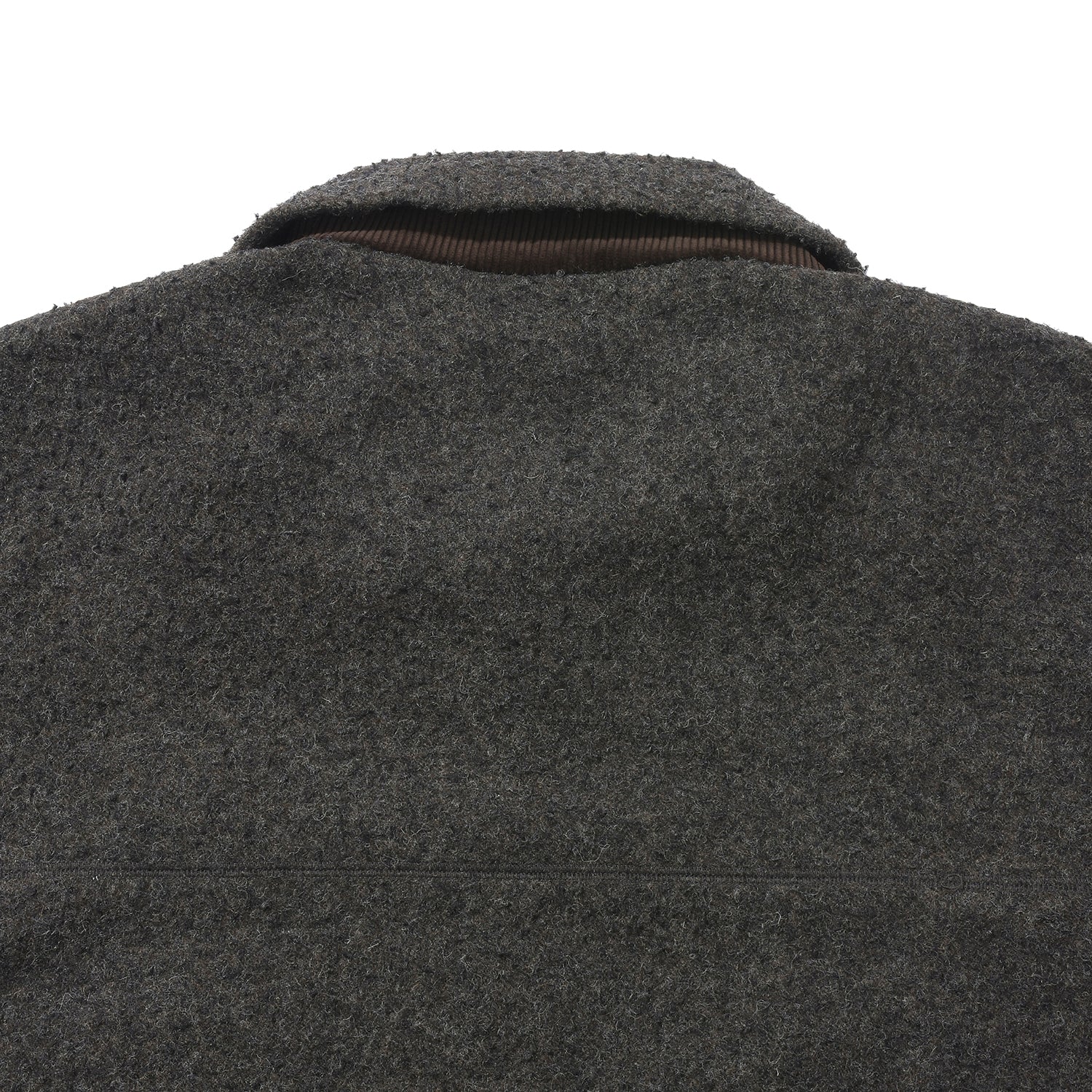Dark Brown Casentino Wool Fleece